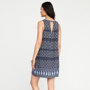 Old Navy Blue Sleeveless V-Neck Shift Dress